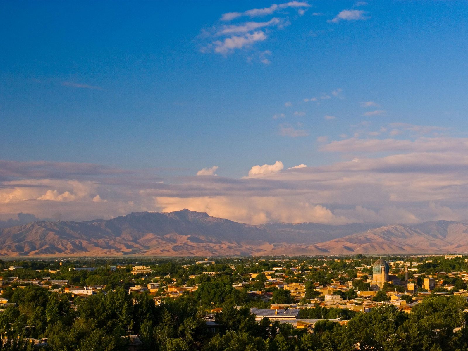 View of Samarkand, Uzbekistan. Photograph © Michele Falzone / Alamy Stock Photo.