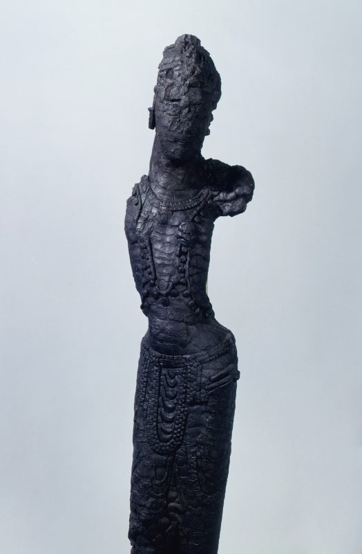 wooden female figure without arms